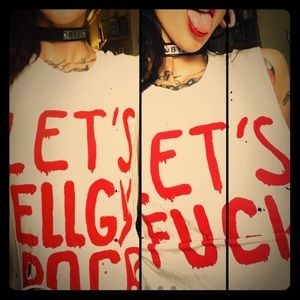 Sale! UNIF Ellgy POCR / Let’s F**K unisex tank XS